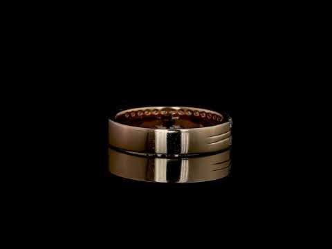 Dual-Band Diamond Eternity Ring in 14K/18K Rose & White Gold