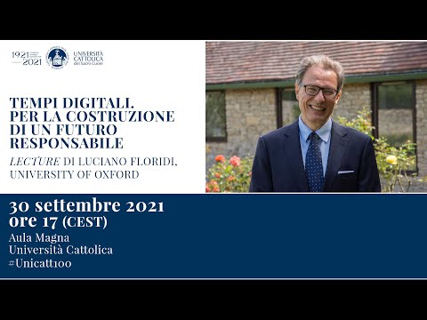 Università Cattolica e i "tempi digitali": la conferenza di Floridi 