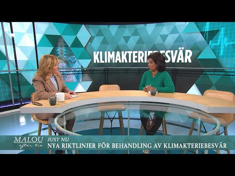 Gynekologen Rika Hammarström om klimakteriebesvär: "Så mycket östrogen får … - Malou Efter tio (TV4)