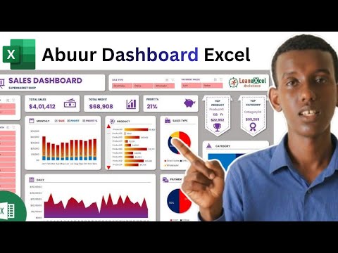 sida loo sameeyo dashboard EXCEL