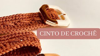Cinto de crochê - passo a passo simples e rápido