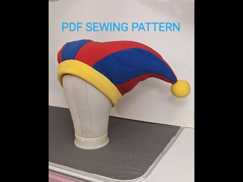 Pomni hat sewing pattern tutorial