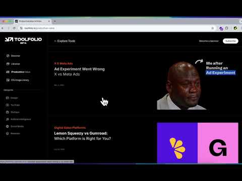 Toolfolio video preview