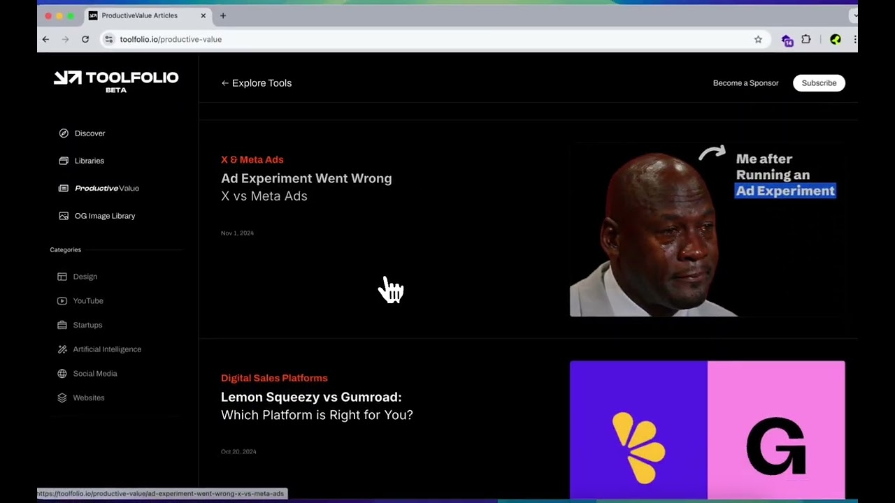 Toolfolio video preview