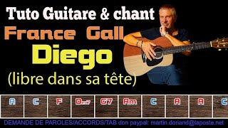 Tuto Guitare chant France Gall Diego libre dans sa tyªte