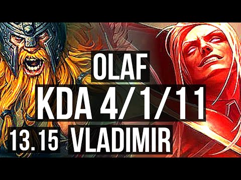 OLAF vs VLAD (TOP) | 4/1/11, 600+ games, 1.1M mastery | EUW Master | 13.15