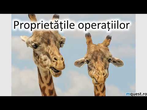 Proprietatile operatiilor, comparatie