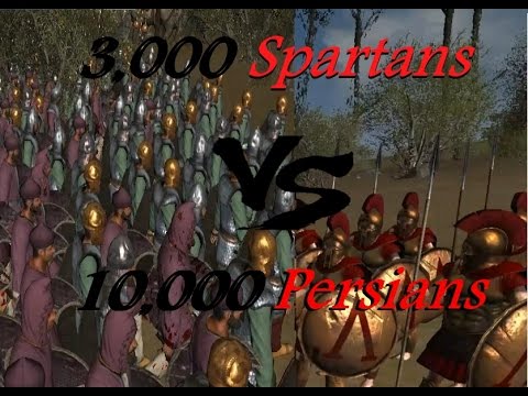 3,000 Spartans vs 10,000 Persians, Total War: Rome 2 *60 FPS 1080p*