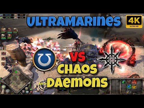 Ultramarines vs Chaos Daemons – Hellbreak Battle DoW Unification #warhammer40k #dawnofwar #rts