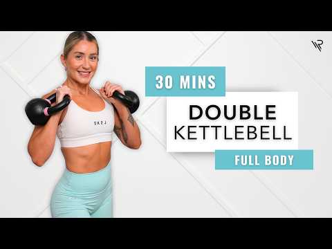 30 Min Full Body Double Kettlebell Workout (Intermediate) No Repeats