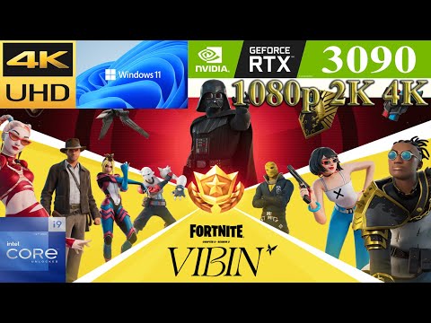 Fortnite: Chapter 3 Season 3 VIBIN | RTX 3090 | 1080p 2K 4K | Max Settings | PC Gameplay Benchmark