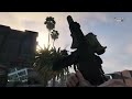 GTA 5 INSANE POLICE STANDOFF EPIC 5 STAR WANTED LEVEL MINIGUN RAMPAGE