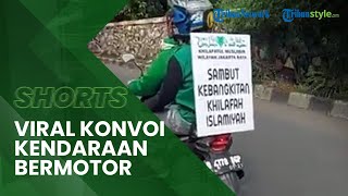 Viral Video Konvoi Sepeda Motor Bawa Tulisan 'Khalifatul Muslimin' di Jakarta Timur, Ini Kata Polisi