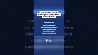 Stop Do This Before Running Performance Max For Your Store