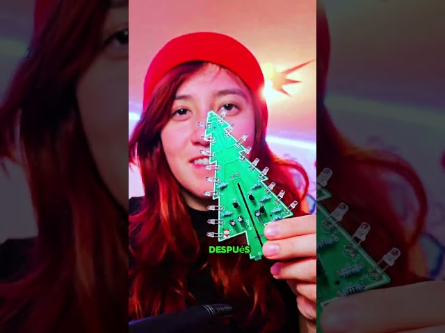 Vídeo relacionado con Upluxmira Kit de árbol de Navidad electrónico DIY con LED intermitentes, reproducción de música y práctica de montaje de tablero (D)