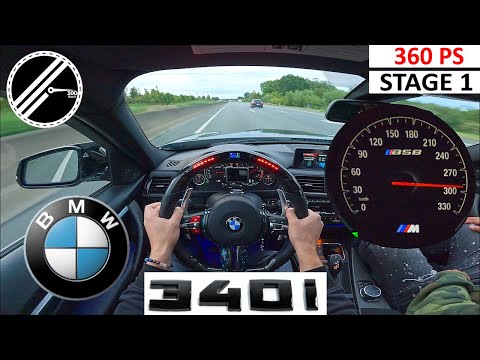 BMW 340i F30 | 360 PS | Top Speed German Autobahn No Speed Limit POV