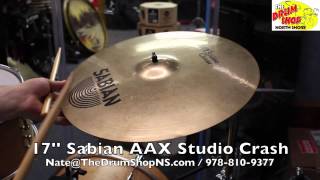 Video thumbnail for Sabian AAX Studio Crash 17'' - The Drum Shop North Shore by Nate Morrison Drums