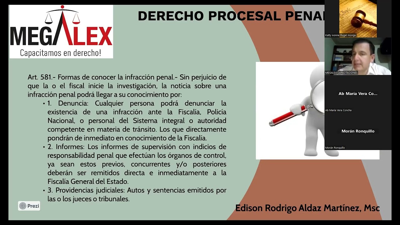 Derecho Penal, clase demostrativa para rendir examen complexivo