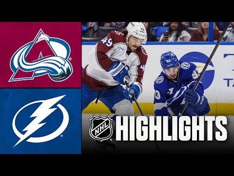 Avalanche vs. Lightning | NHL Highlights | January 06, 2026