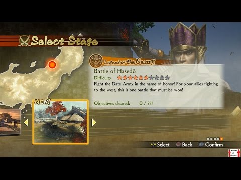 Samurai Warriors 4 Campaign Walkthrough (PS4) Legend of the Uesugi Part 5 - Battle of Hasedo