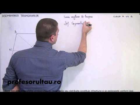 24   cls7   Asemanarea triunghiurilor   linia mijlocie intr un trapez   definitii