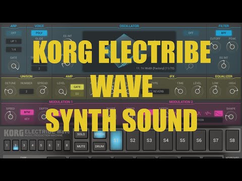 Korg Electribe Wave - Tutorial: Exploring the app Part 2, Synth Sound