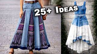 25+ Unique Ideas to Upcycle Jeans & Sew Denim Projects