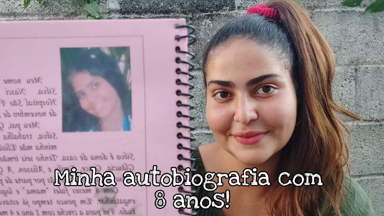 LENDO MINHA AUTOBIOGRAFIA QUE FIZ COM 8 ANOS!