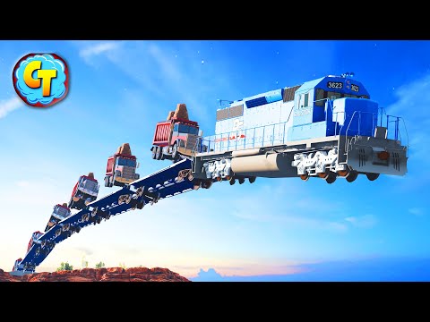 Train Accidents Derailments ✅ Railroad End Damage Collapse ✅ BeamNG DRIVE