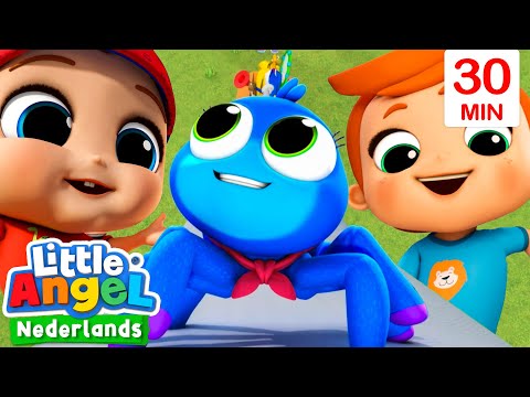 Piepklein Spinnetje (Niet bang zijn) | Kinderliedjes met Baby John | Little Angel Nederlands