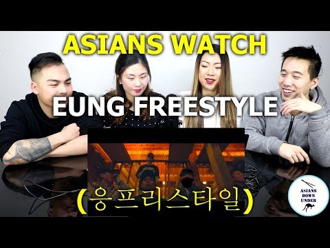 EUNG FREESTYLE (응프리스타일) - LIVE, SIK-K, PUNCHNELLO & MORE | Reaction - Australian Asians