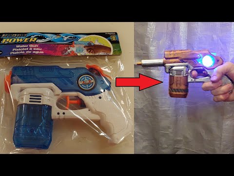 Changed $2 water toy into a Space Blaster! (for cosplay)
