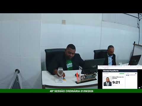 49ª SESSÃO ORDINÁRIA 01/09/2026, CÂMARA MUNICIPAL DE SIRIRI - SERGIPE