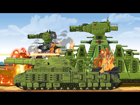 "KV99 goes to save his friends" Cartoons about tanks
