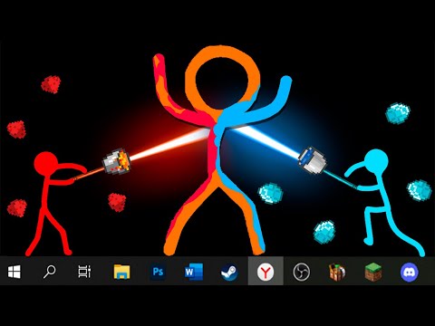 Stickman vs Minecraft LAVA VS WATER / Animation vs Minecraft Cartoon