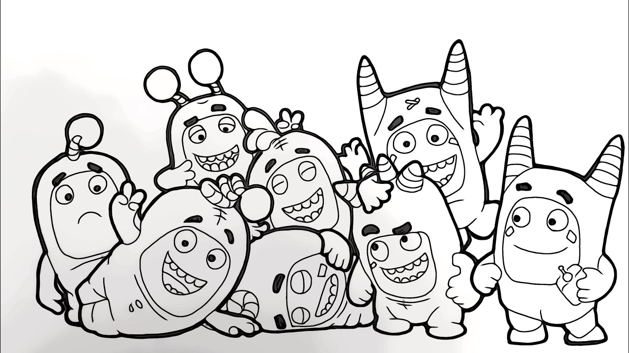 Magical coloring box | Oddbods coloringpages | Oddbods drawing and coloring