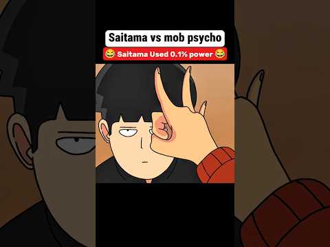 Saitama vs mob psycho | Saitama badass moments 🔥😂 #shorts #anime #badass #moments