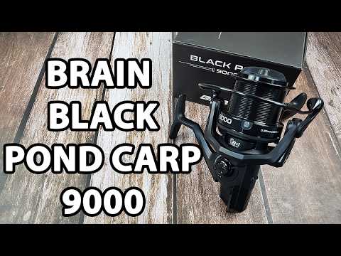 Коропова котушка Brain Black Pond Carp 9000 — силова (4.4:1), 9 підшипників, черв'ячна передача