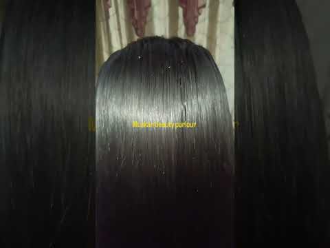 Sri Ganganagar customer come for my shop for parmanent hair... #straightening #smoothingtreatment