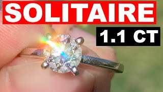 James Allen SOLITAIRE Engagement Ring SETTING REVIEW (1 CARAT) (1.5mm Comfort fit) (14K White Gold)