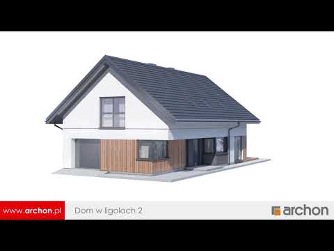Dom w ligolach 2 - Nowoczesny dom z jednostanowiskowym garażem w bryle I ARCHON+ Projekty Domów