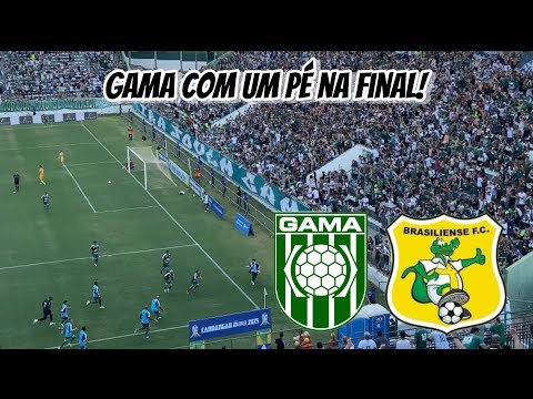 GAMA VENCE O BRASILIENSE NO JOGO DE IDA DA SEMIFINAL, E FICA PERTO DA GRANDE FINAL DO CANDANGÃO!