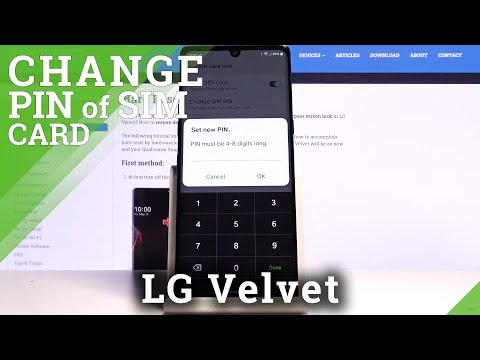 How to Change PIN for SIM Card in LG VELVET – Set Up PIN