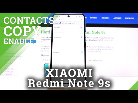 How to Copy Contacts on Xiaomi Redmi Note 9S – Transfer Contacts from SIM Card to Phone Memory
