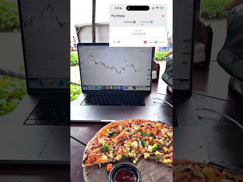 Option Trading On Beach #stockmarket #minivlog #shorts