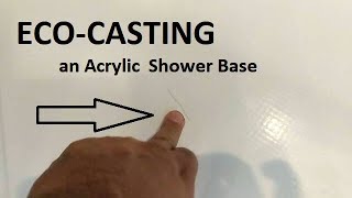 Repair and resurface of a cracked Acrylic Shower base | SURFACE INTEGRITY