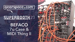 Video thumbnail for Befaco 7u Case & MIDI thing II - Gearspace @ Superbooth 2023 by Gearspace Forum