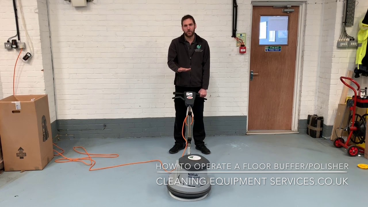 How To Operate And Use A Floor Polisher/Buffer Polishing/Buffing Machine