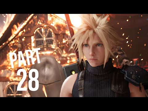 FINAL FANTASY 7 REMAKE (FF7 REMAKE) Walkthrough Gameplay Part 28 - HOUSE BOSS FIGHT