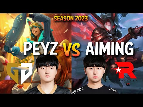 GEN Peyz vs KT Aiming - (Peyz EZREAL & Clid BARD VS Aiming KALISTA - Patch 13.14 KR Ranked